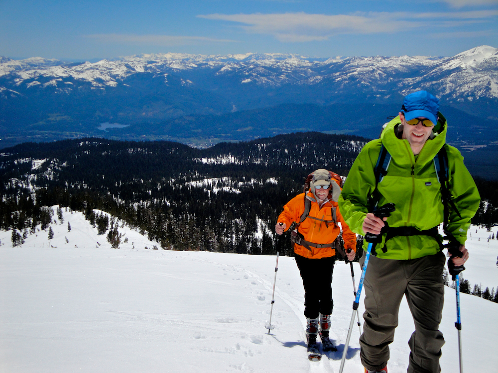 Skinning the lower slopes of Mount Shasta