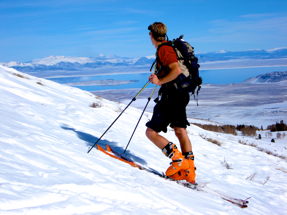 Beautiful views while skiing in the Eastern Sierra