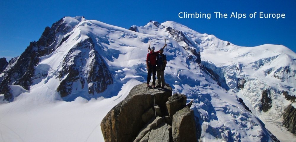 Climbing in Chamonix