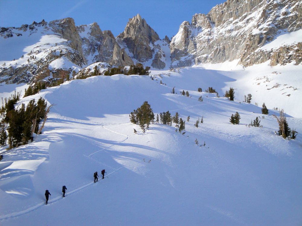 Climbing towards Matterhorn Peak