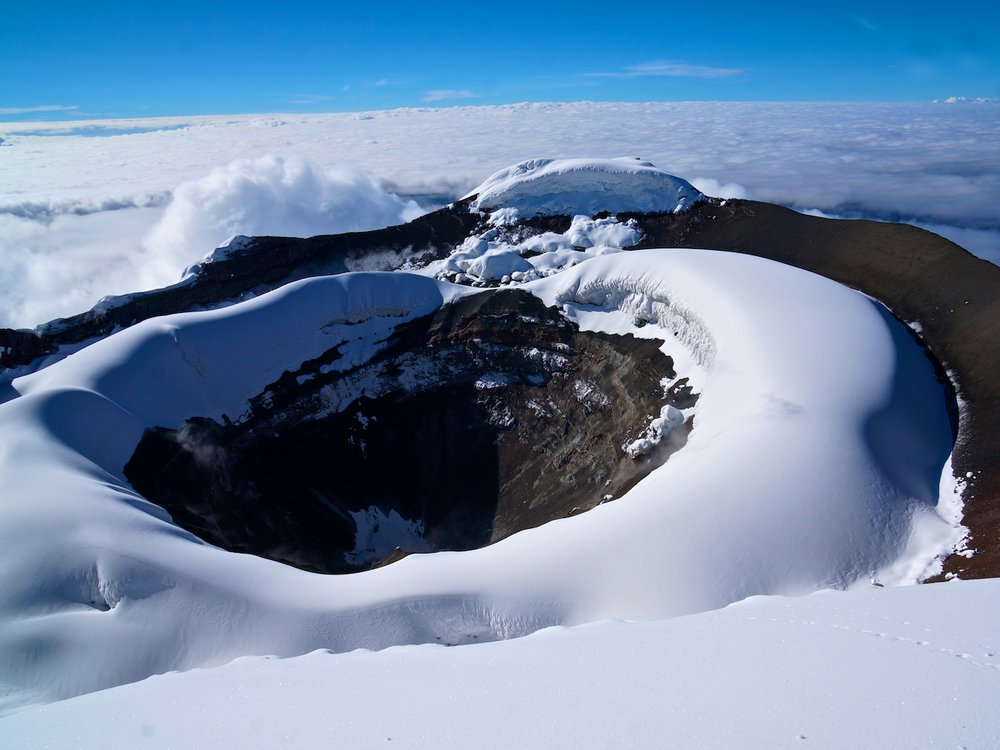 Summit crater on Cotopaxi