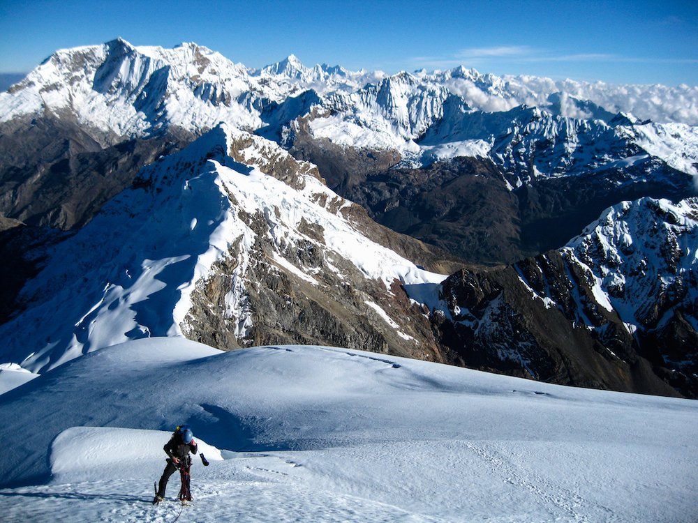 Climbing in the Cordillera Blanca