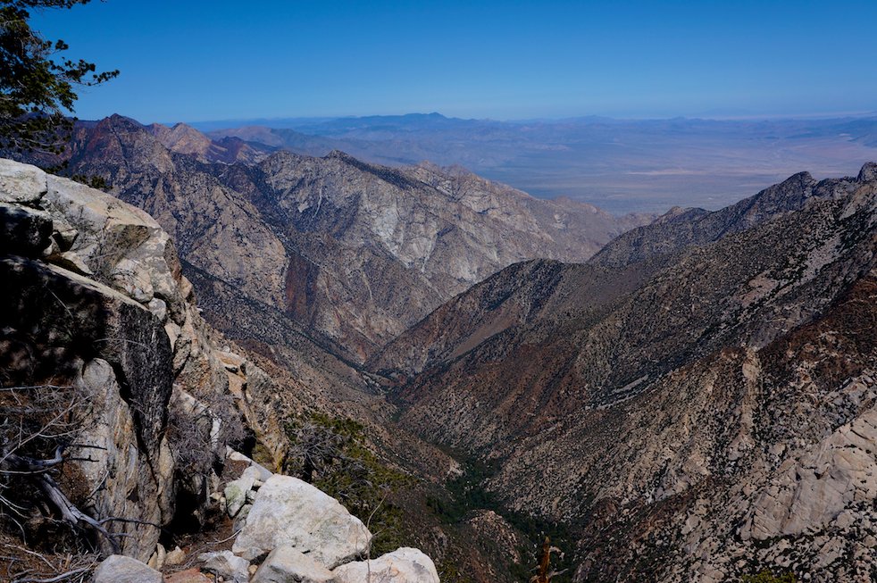 The view down Canyon Diablo