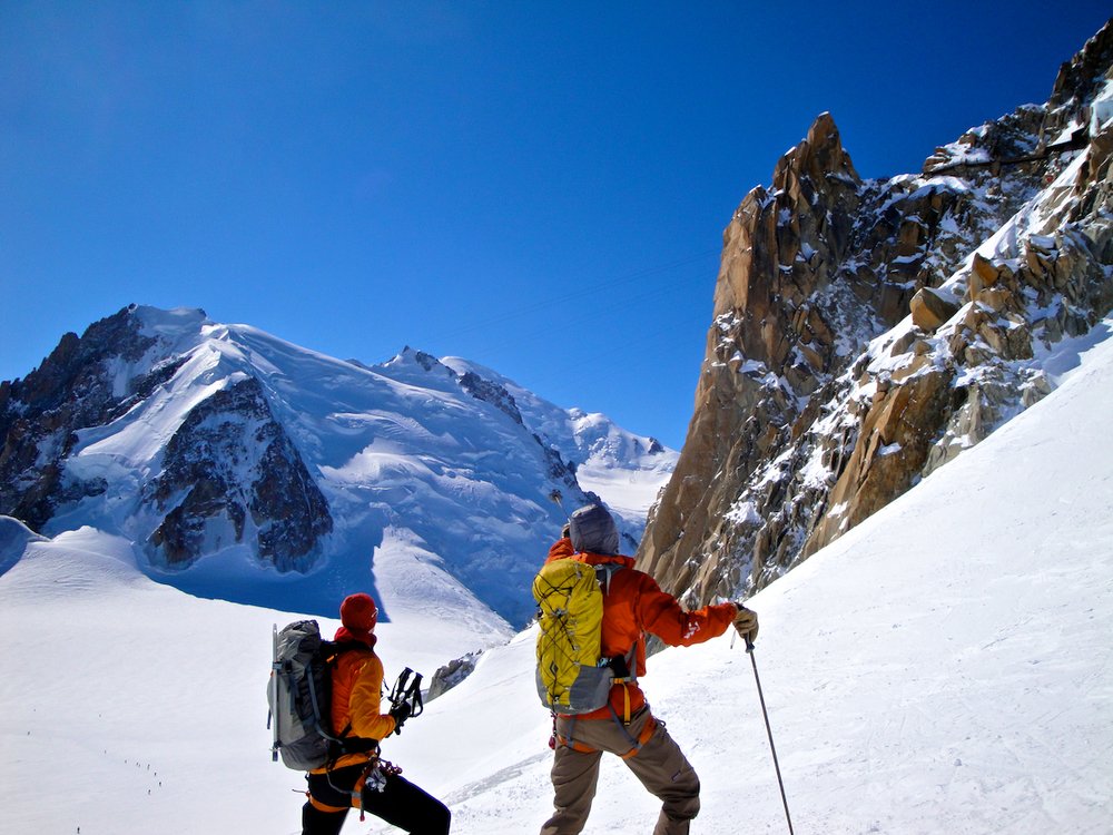 Skiing The Aiguille du Midi in Chamonix