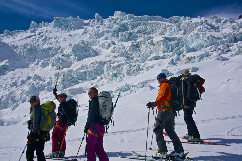 Skiing the Vallee Blanche