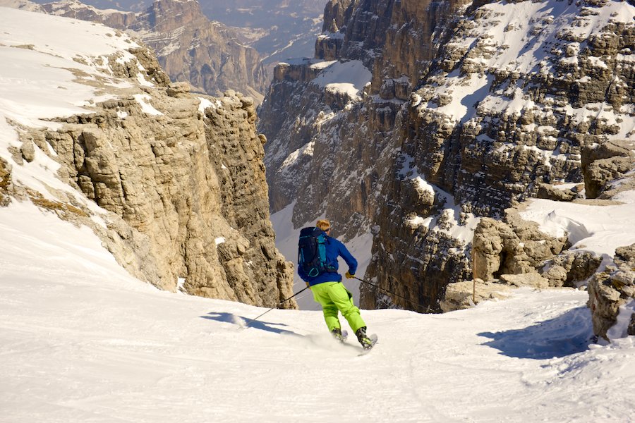 Skiing the Val di Mesdi