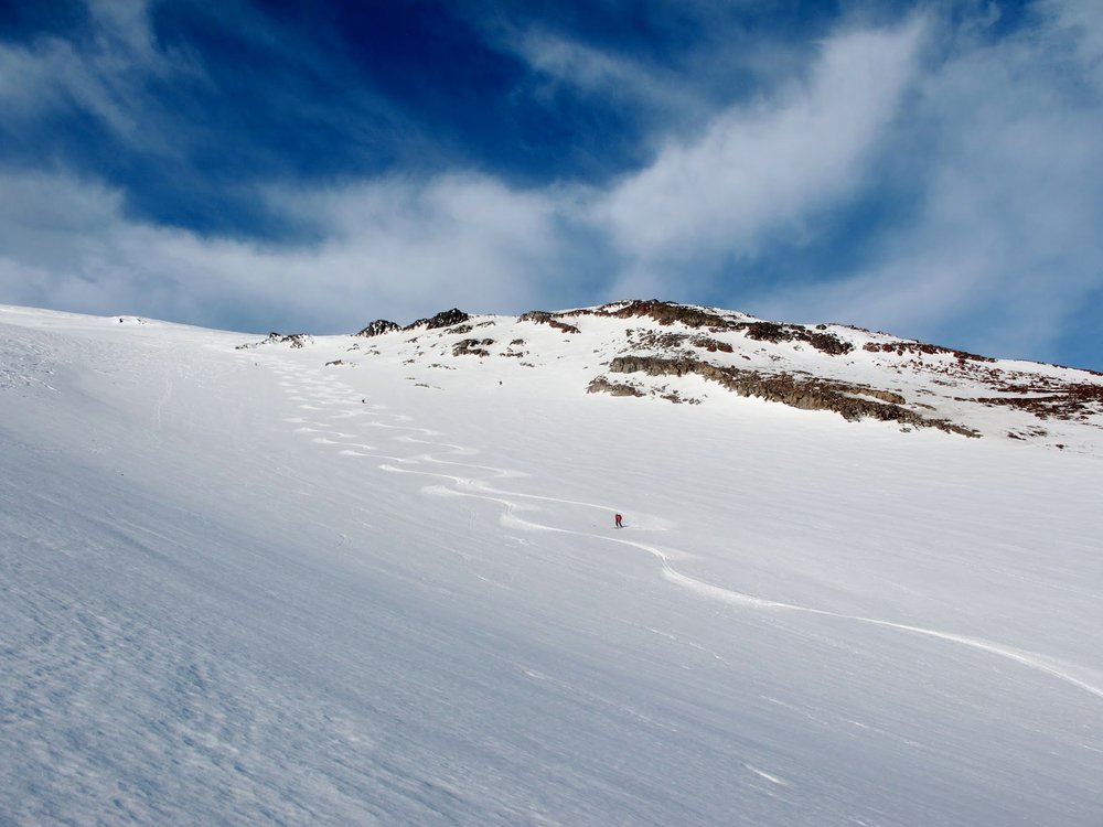 Skiing the Chile volcanoes