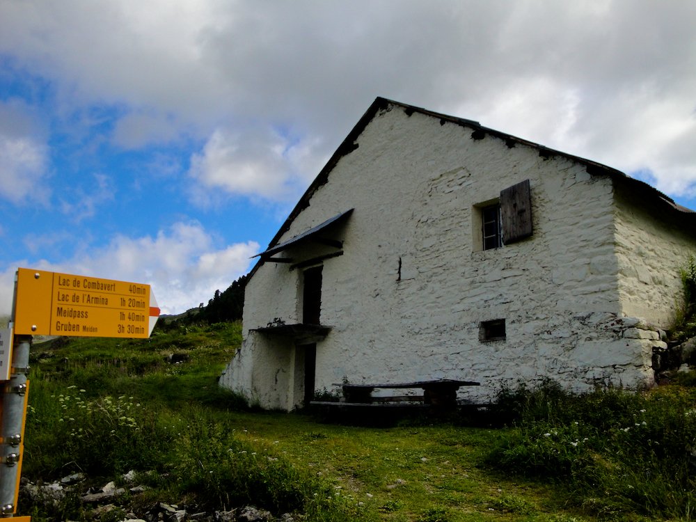 Cheese making station on the Haute Route trek