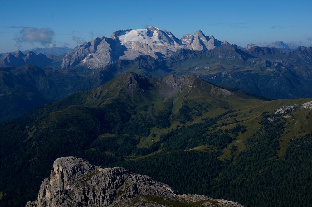 A view of Marmolada along the Alta Via One