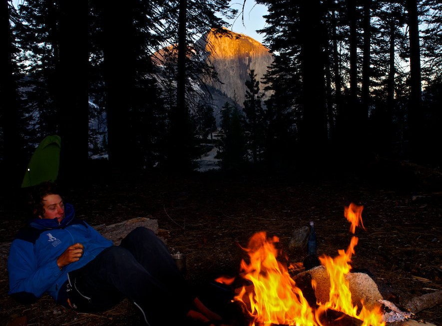 Campfire in Yosemite