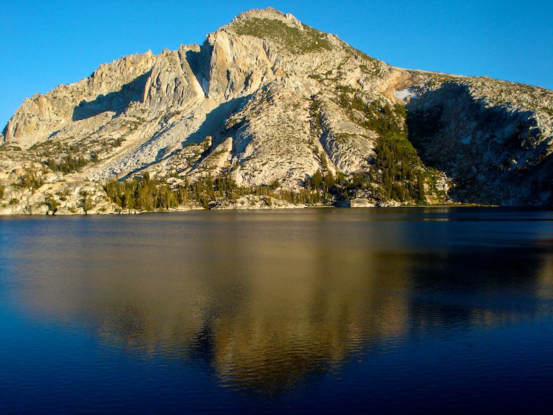 Peeler Lake the border of Yosemite