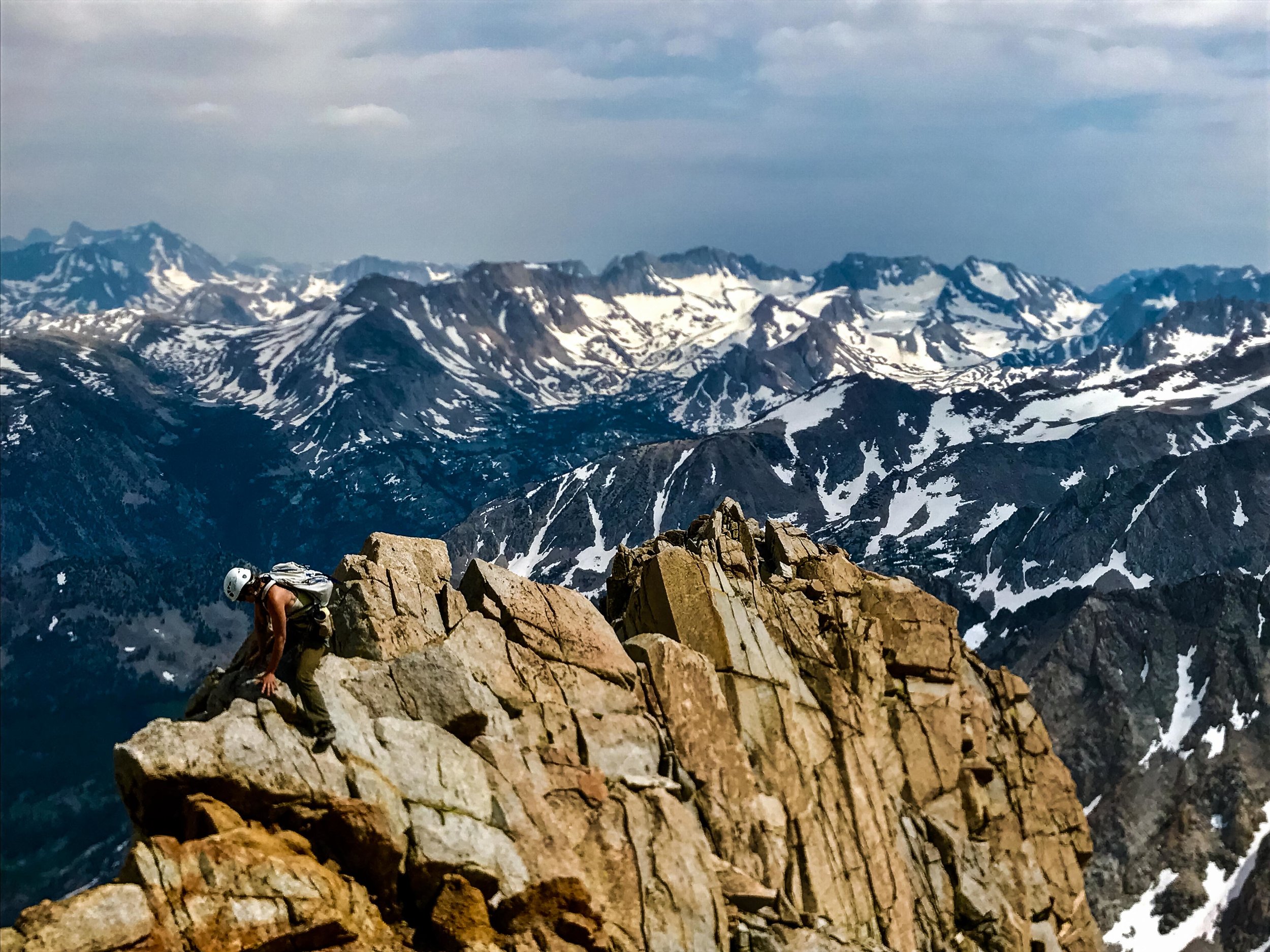 The exposed summit ridge of Mount Emmerson