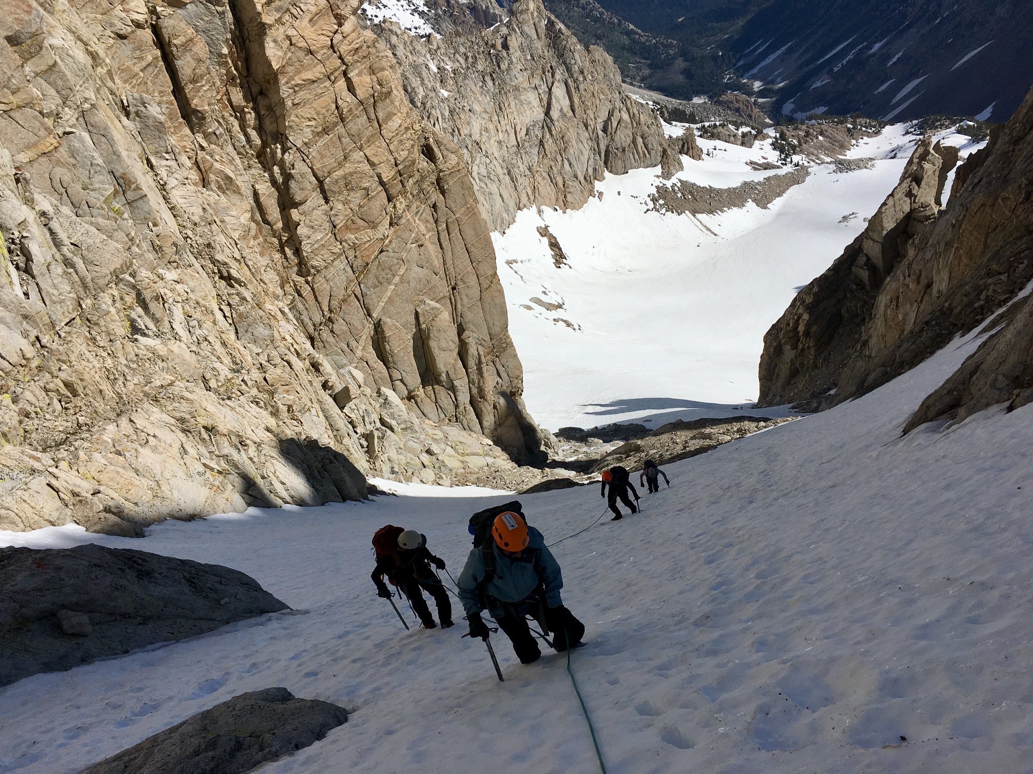 Climbing the East Couloir of Matterhorn Peak