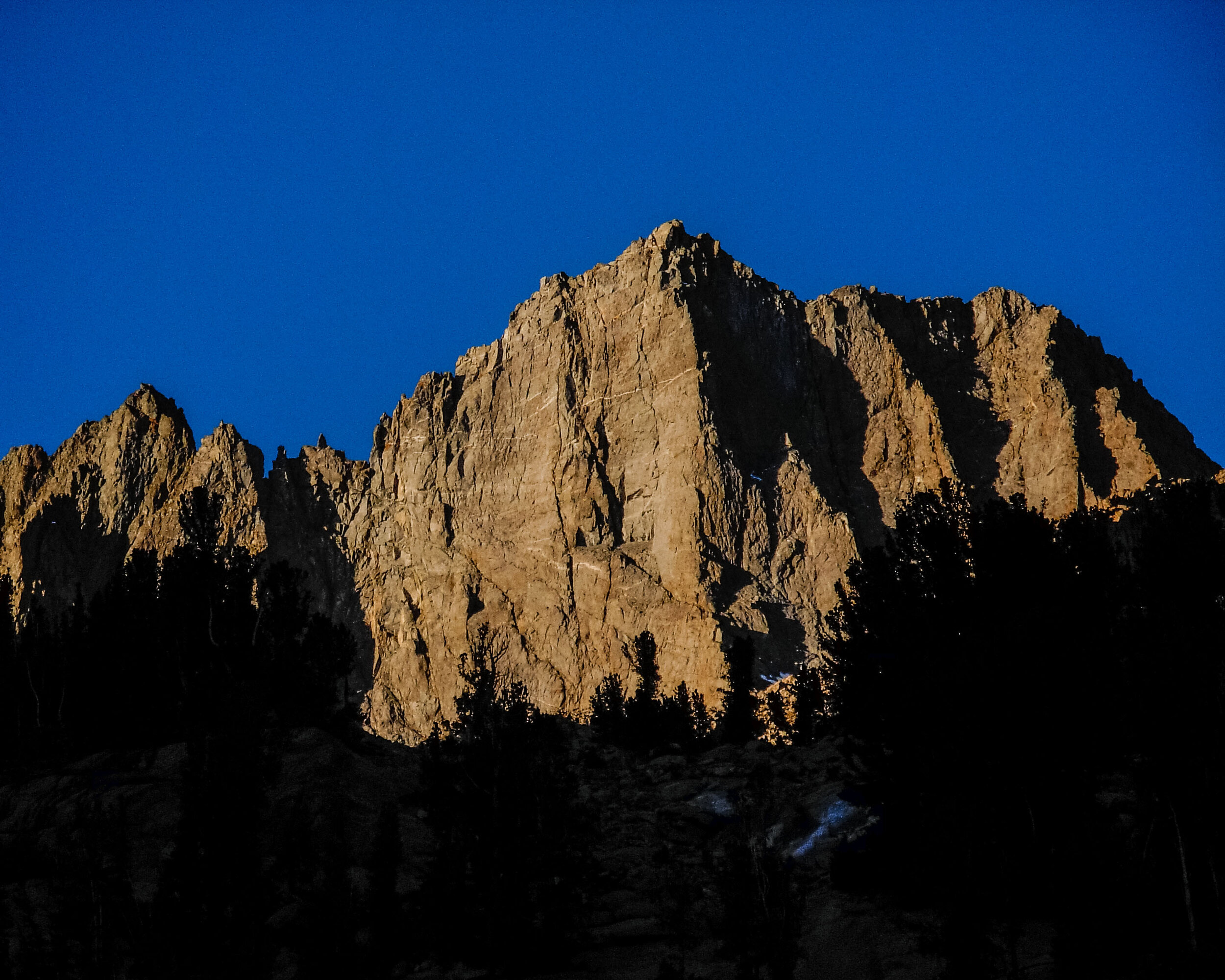 Norman Clyde Peak in the twilight