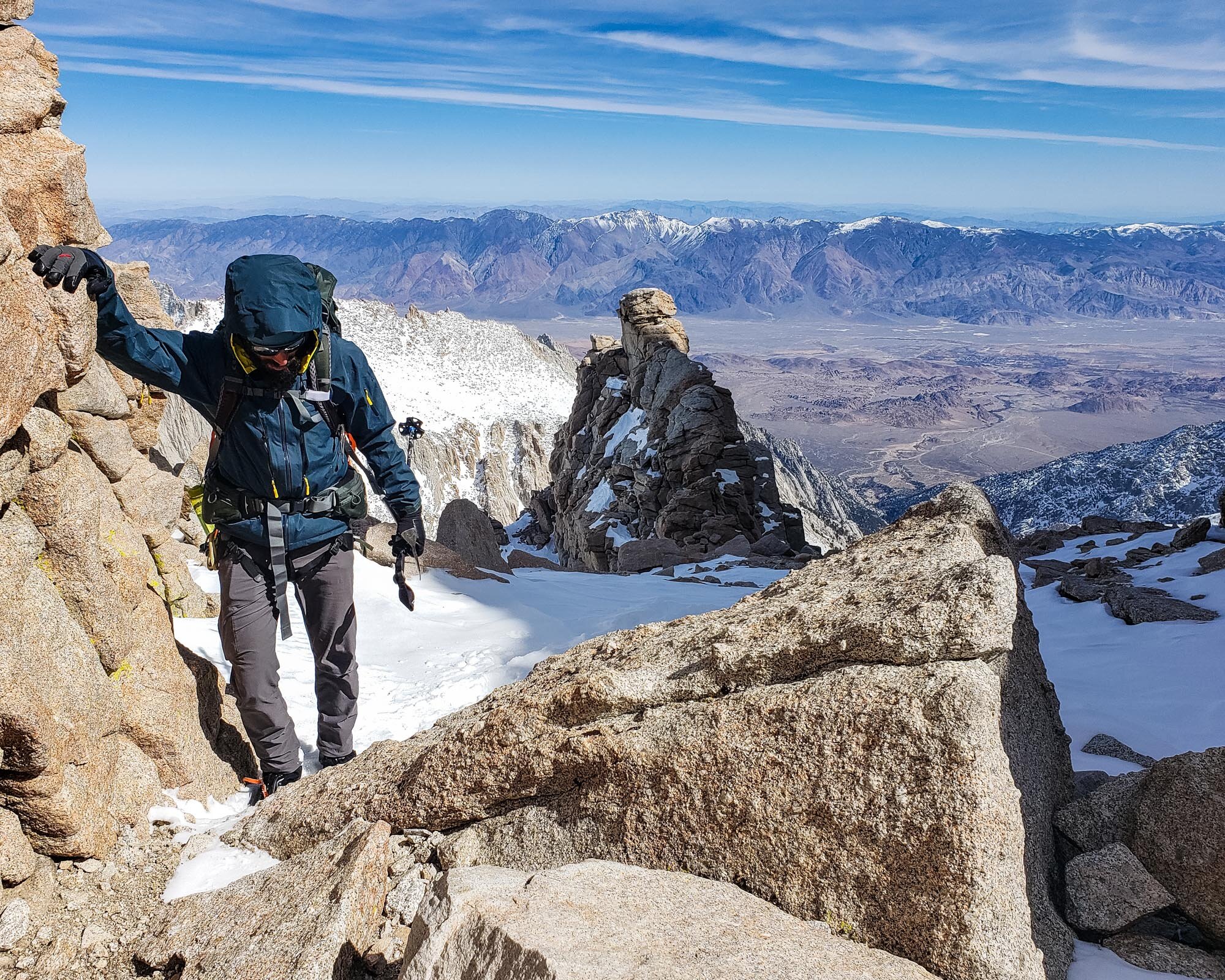 Climbing high on Mt. Whitney Mountaineers Route