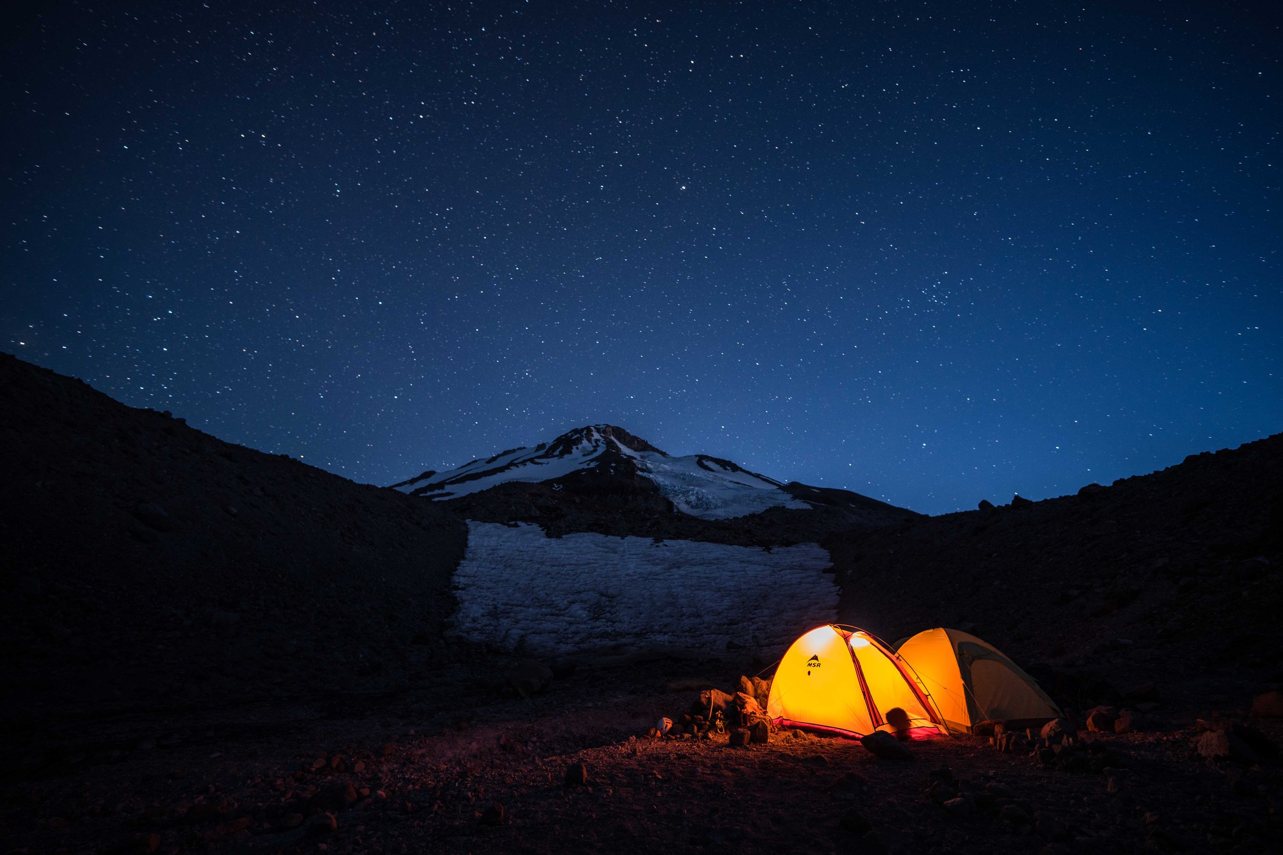 Hotlum base camp on Mount Shasta