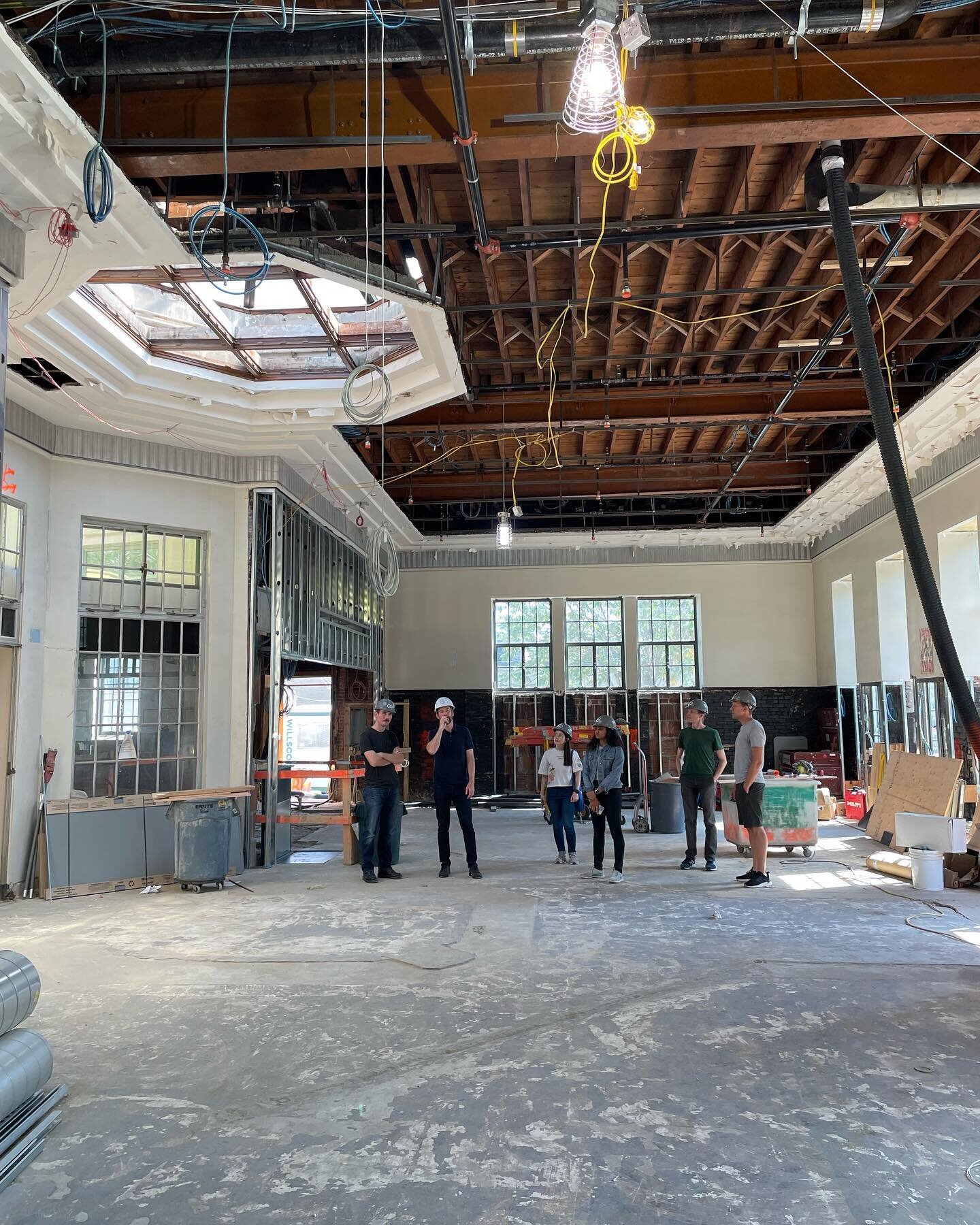 Recent OEA field trip to see progress at our ongoing renovation and expansion of the Faneuil Branch of the Boston Public Library.