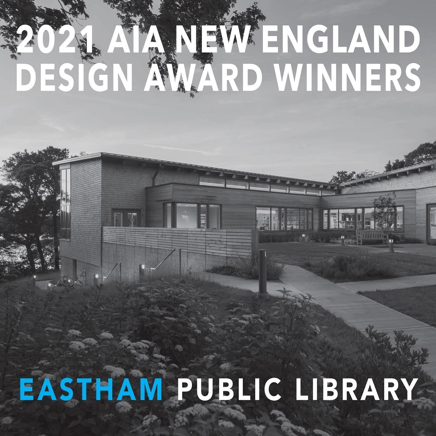 We are honored that two of our projects, @norwellpubliclibrary and @easthampubliclibrary, received 2021 AIA New England Design Awards at the annual event hosted by @aiacentralmass at the new Worcester Red Sox stadium @polarpark2021! Congratulations t