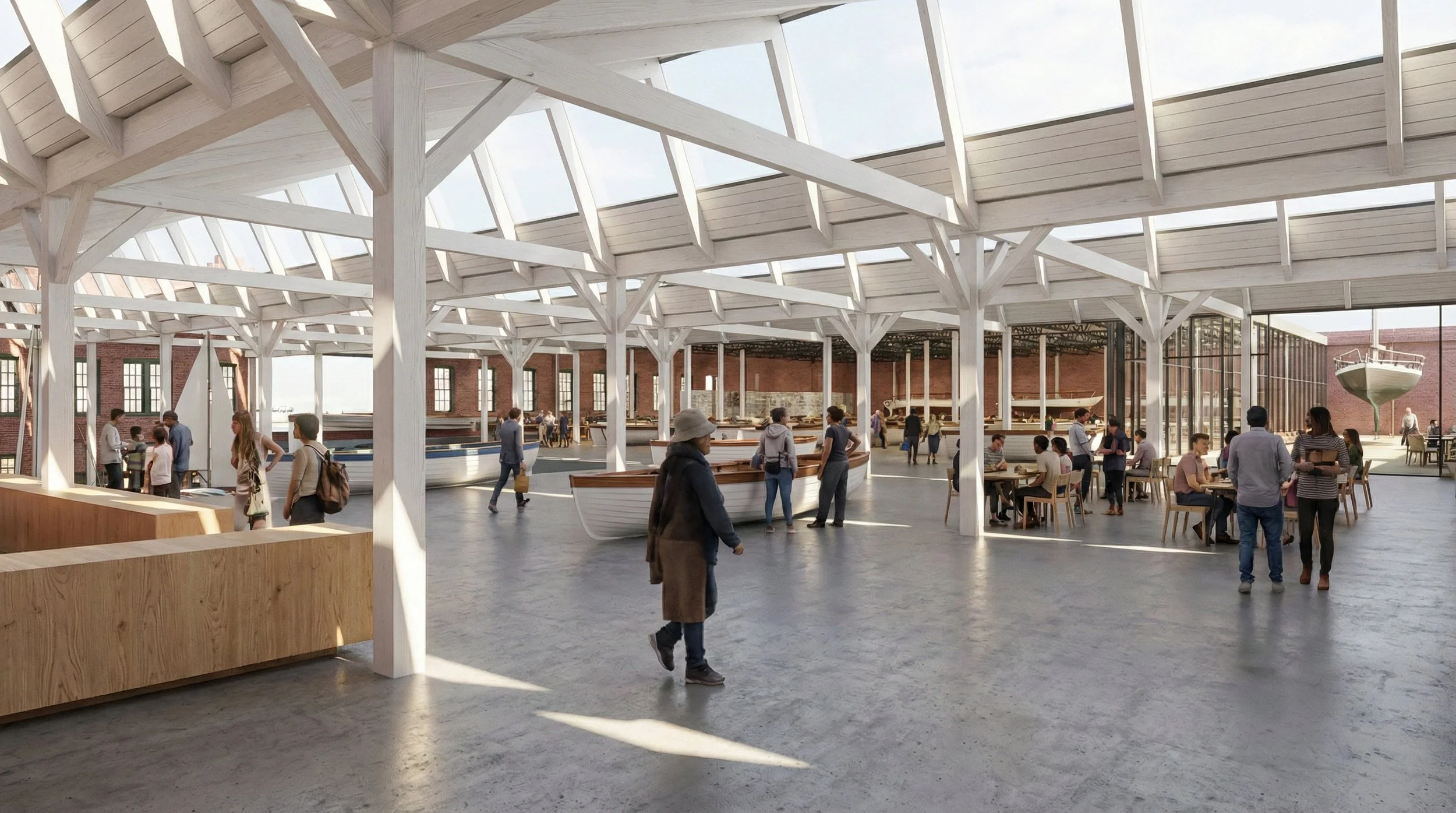 Mystic Seaport Museum - Rossie Mill Watercraft Hall