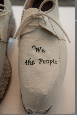 Detail of We the People Shoes