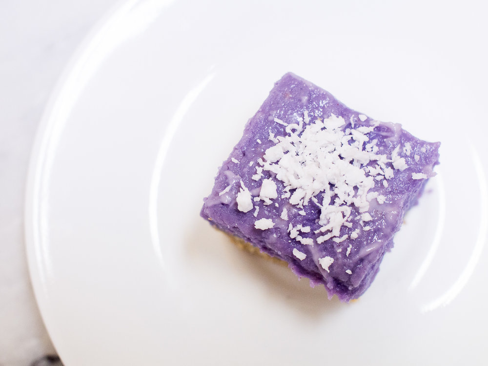 More Vegan Ube Pie Bars