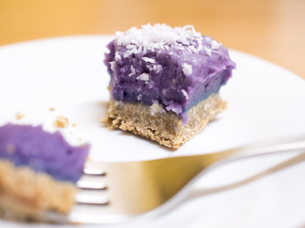 Vegan Ube Pie Bar