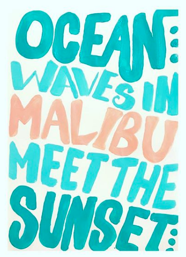 Ocean Waves In Malibu
