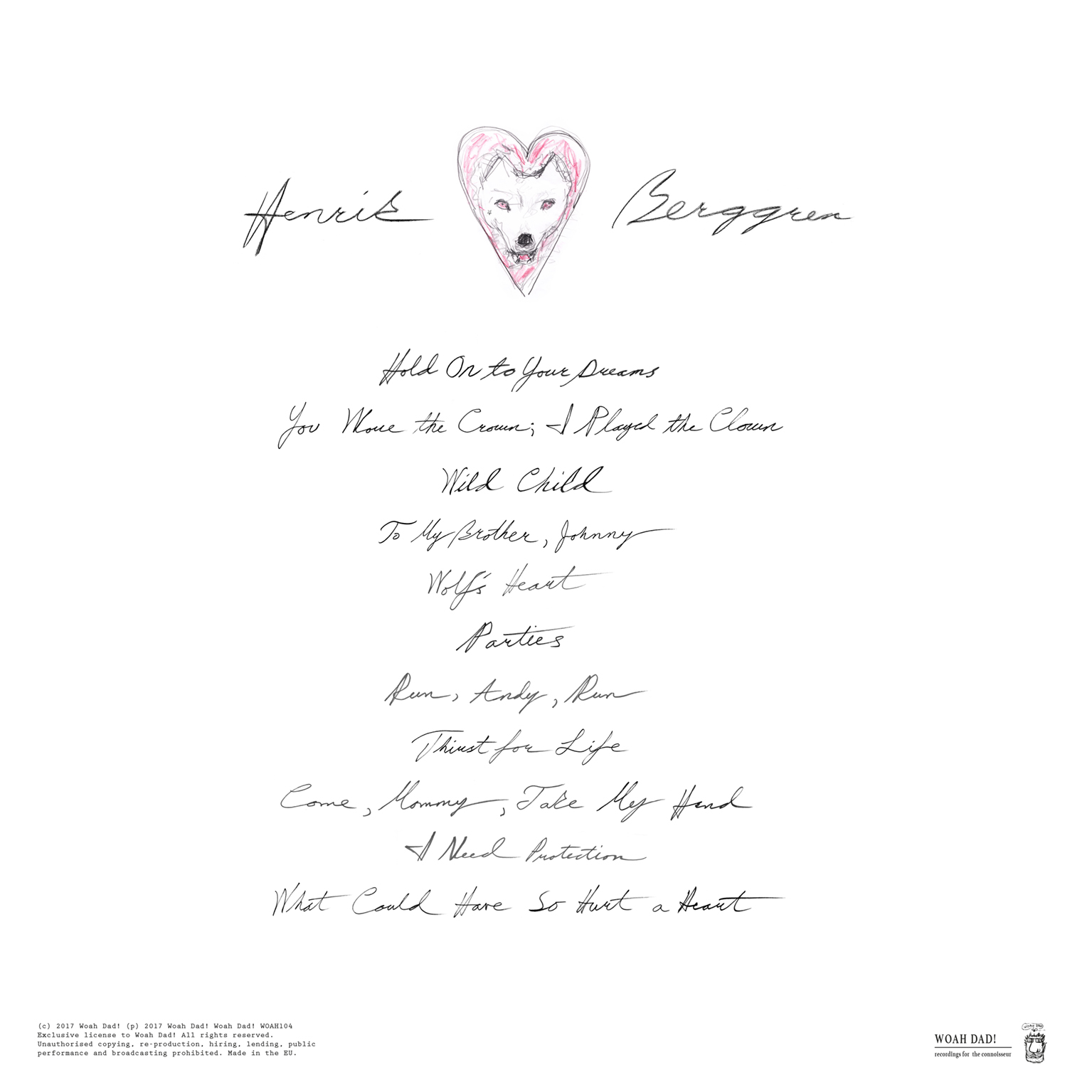 Tracklist, "Wolfs'Heart".