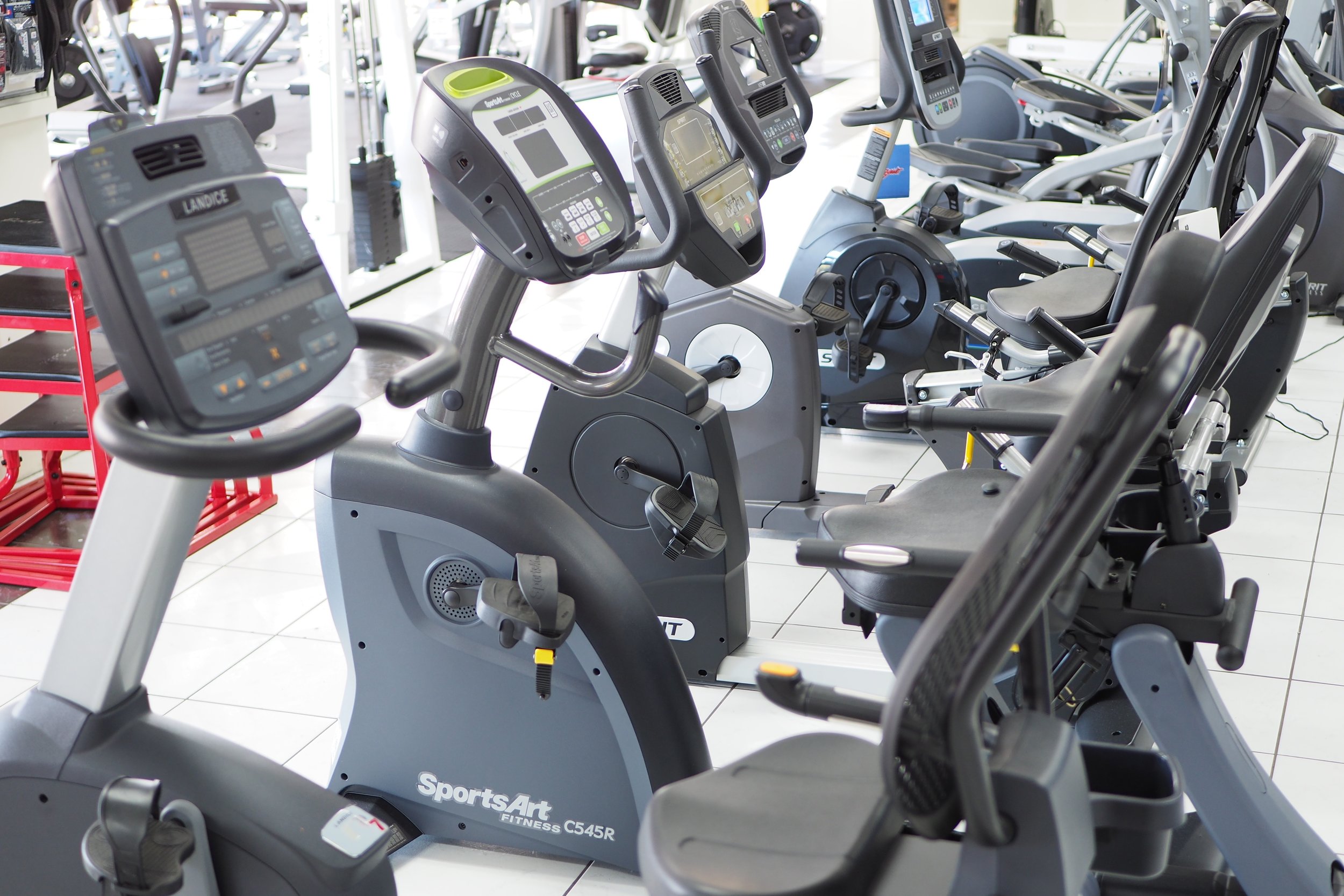 Image result for exercise bikes in a store