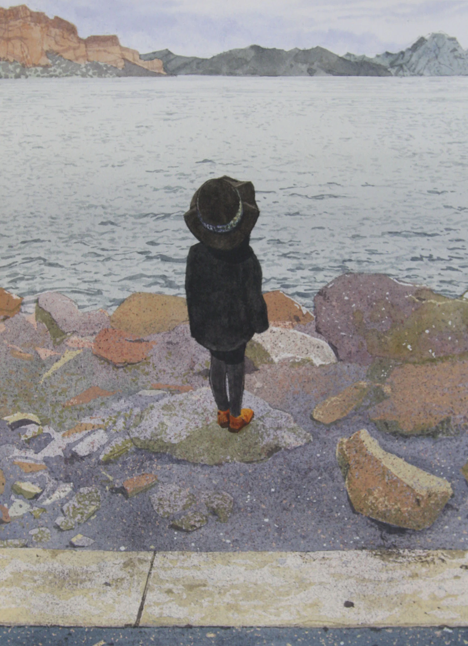 Girl Gazing Across the Water