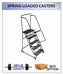 Spring Loaded Casters Ladder
