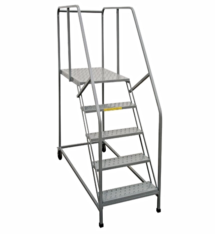 Custom aluminum ladder platform.