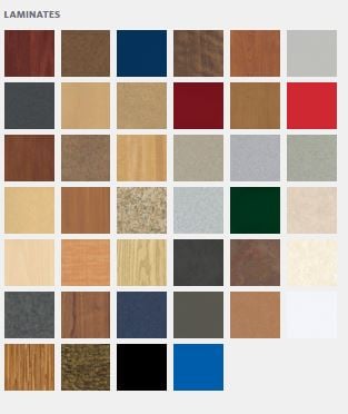 Shelf Top Self Edge Receptacle Finishes