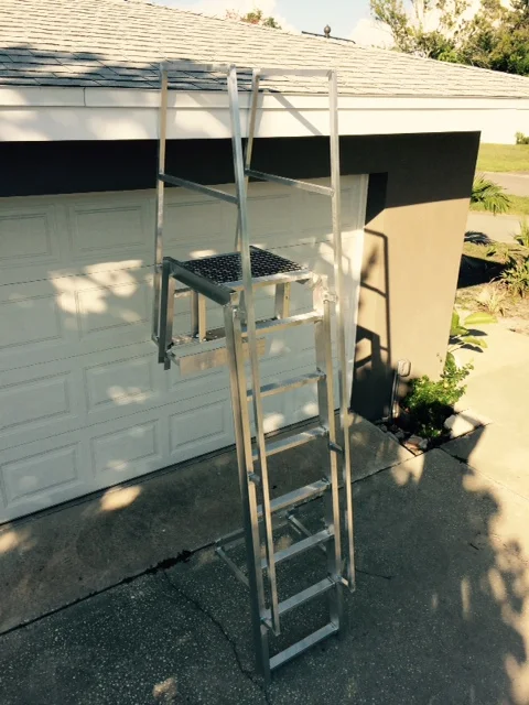 custom roof access ladder