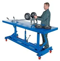 Steel Ergonomic Long Deck Cart 96 Inches