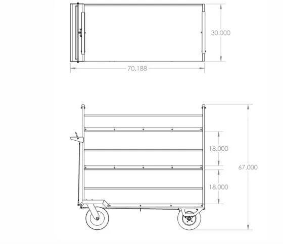Heavy Duty Baggage Truck