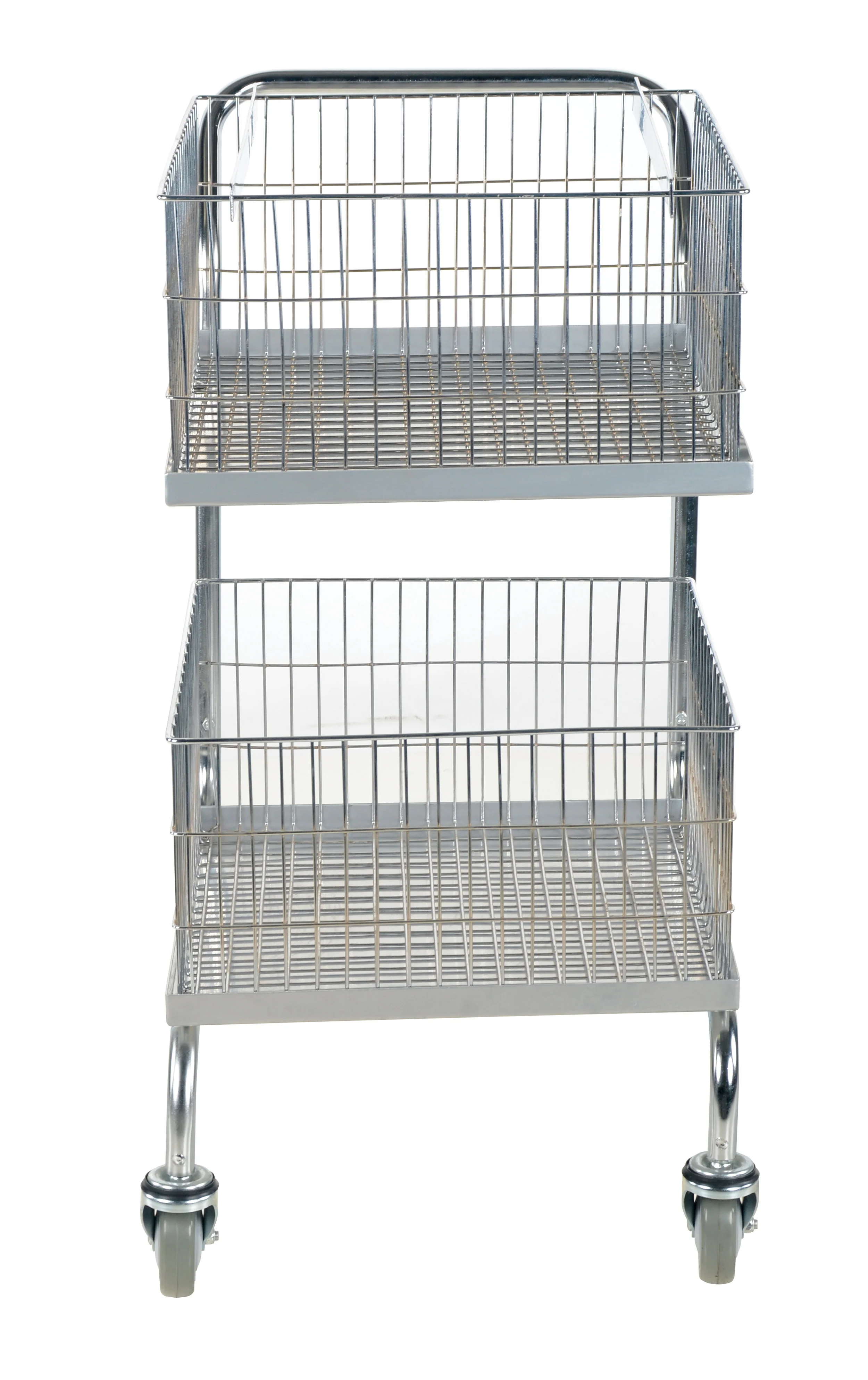 Double Basket Mail Cart