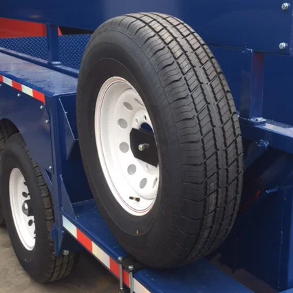 Air-tow Drop-Deck/Dump Trailer-Spare Tire