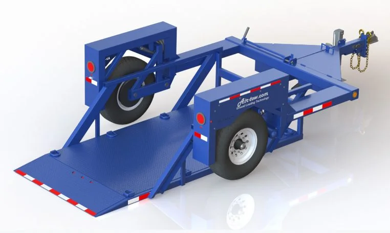 Air-tow Flatbed Trailers - Single Axle