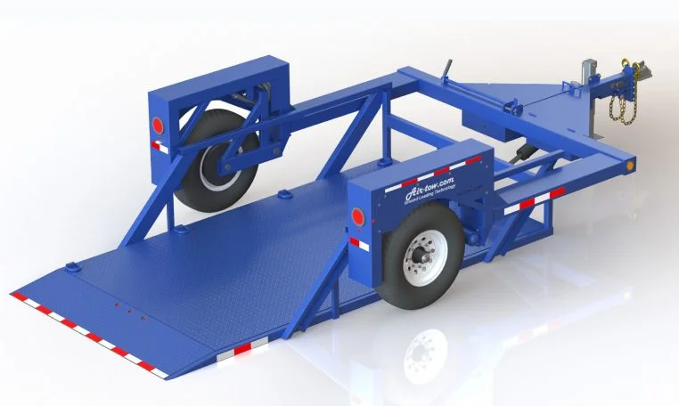 Air-tow Flatbed Trailer - Single Axle