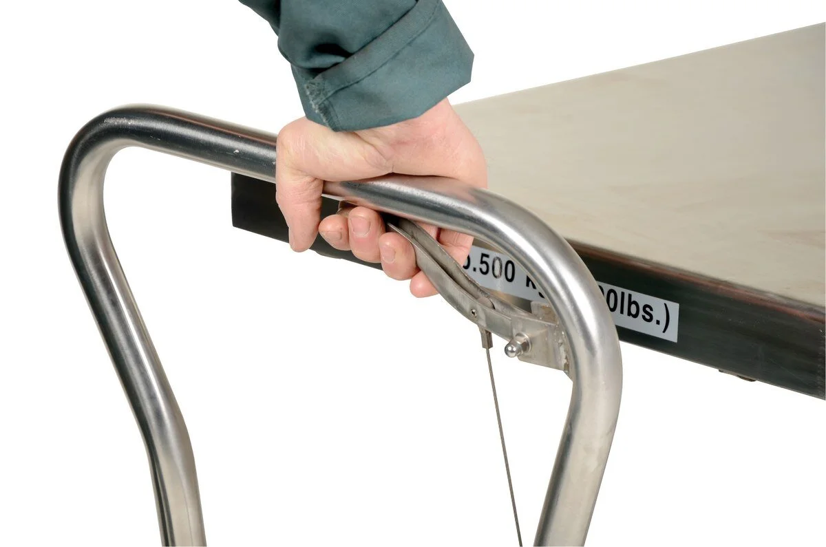 Stainless Scissor Cart With Brake
