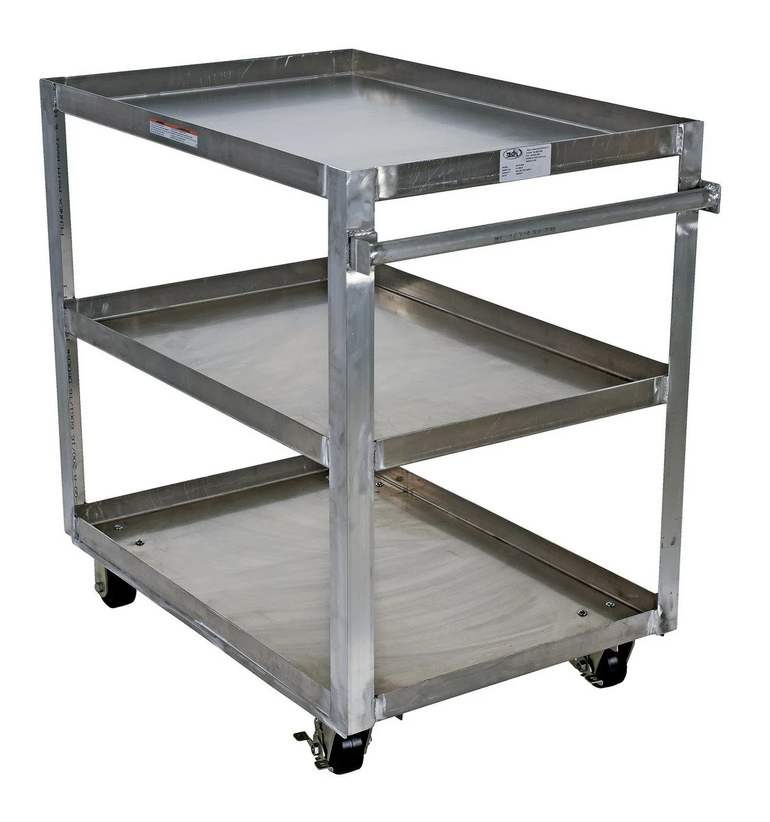 Aluminum Service Cart 3 Shelves