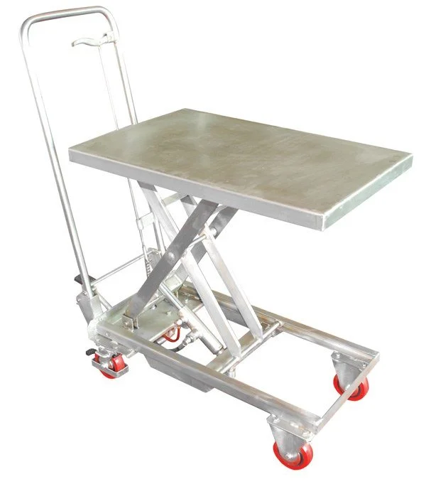 304 Stainless Steel Scissor Cart 200 Lb Capcity
