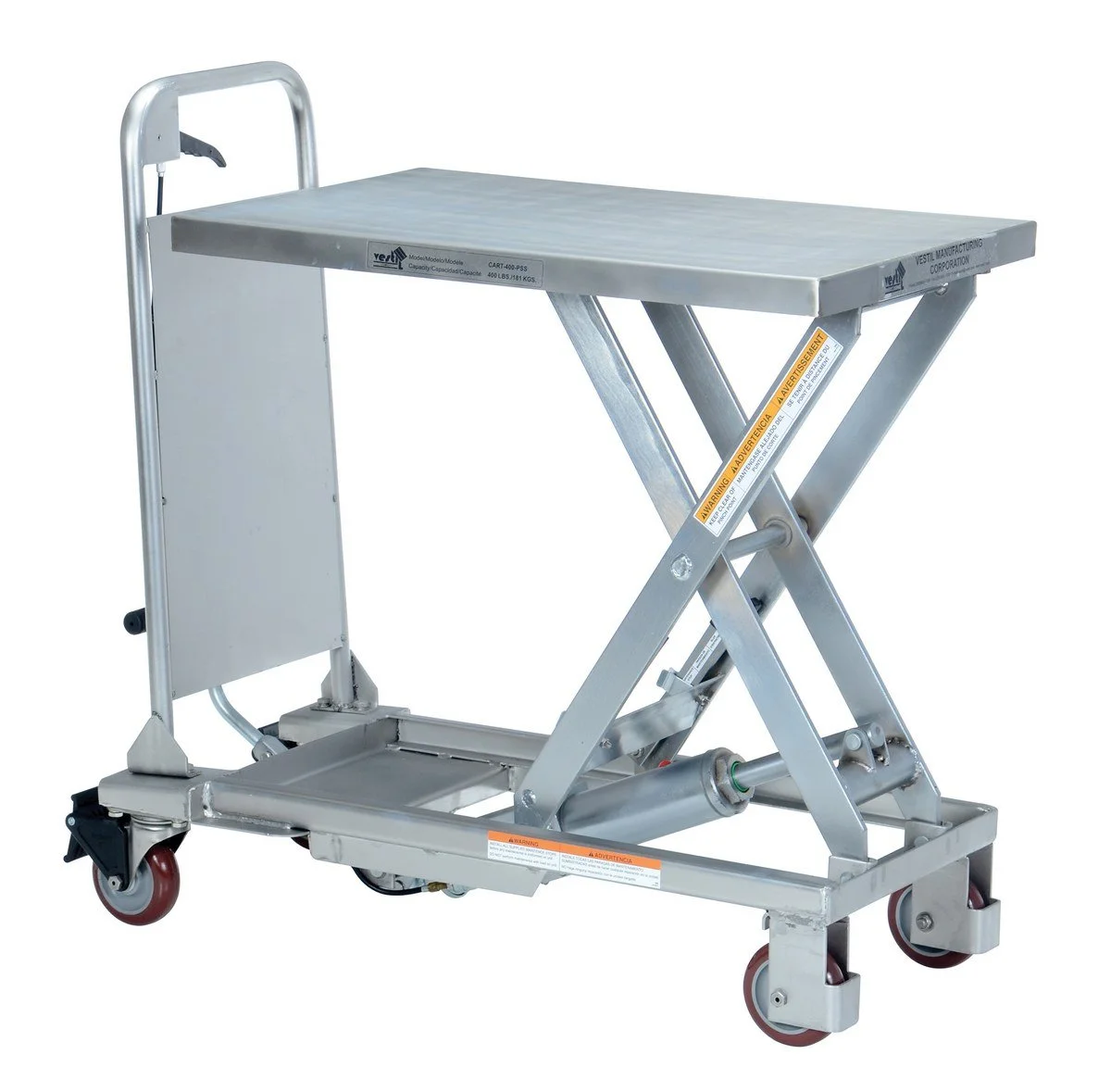 Partially Stainless Steel Hydraulic Elevating Cart