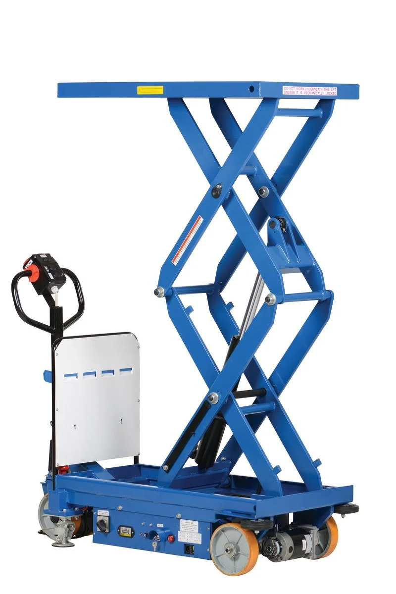 Steel Powered Drive and Lift Hydraulic Double Scissor Truck