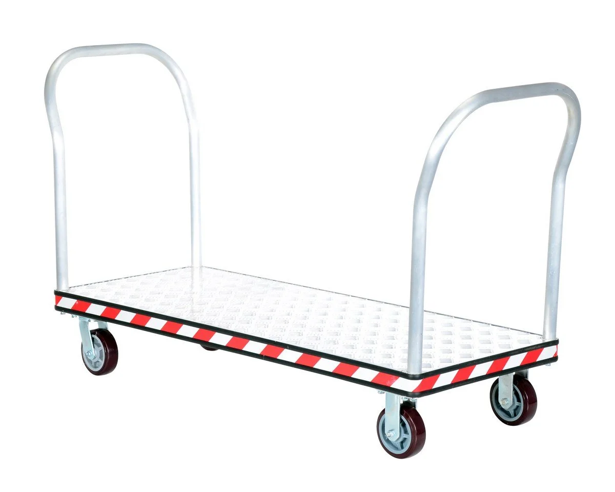 Aluminum Heavy Duty Dual Handle Tread Plate Platform Cart