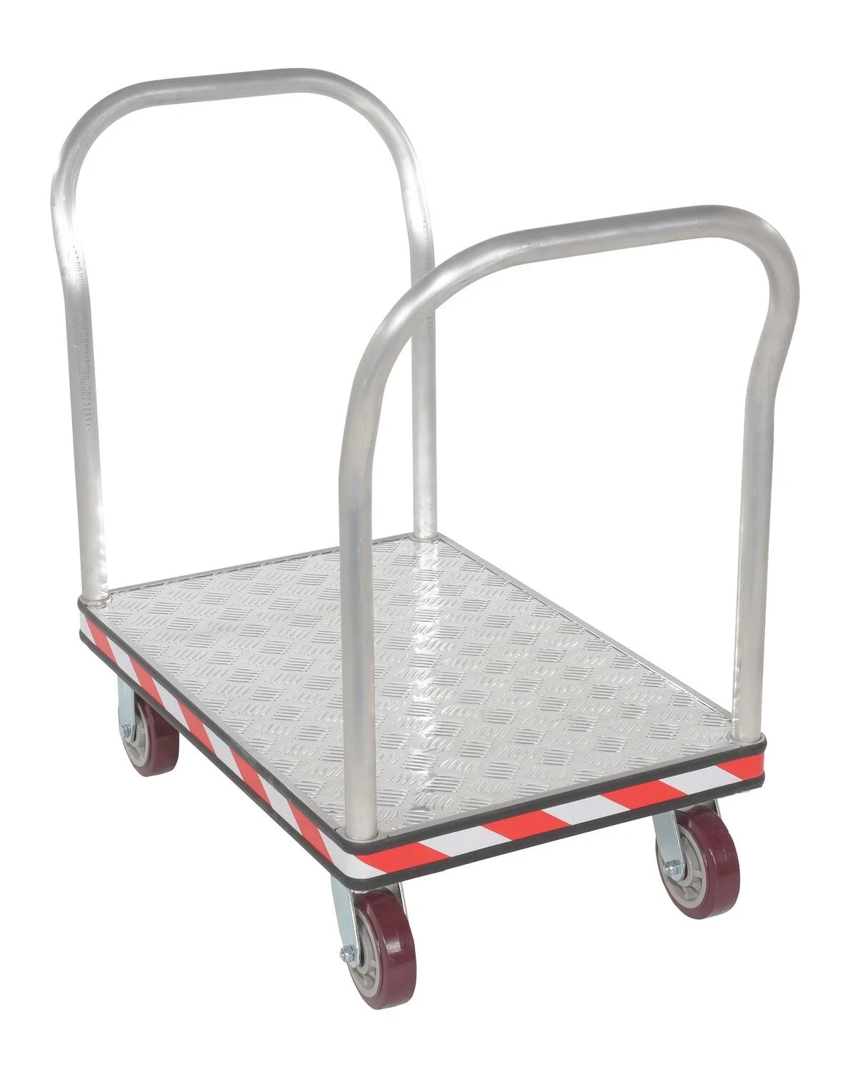 Aluminum HD Dual Handle Tread Plate Platform Truck