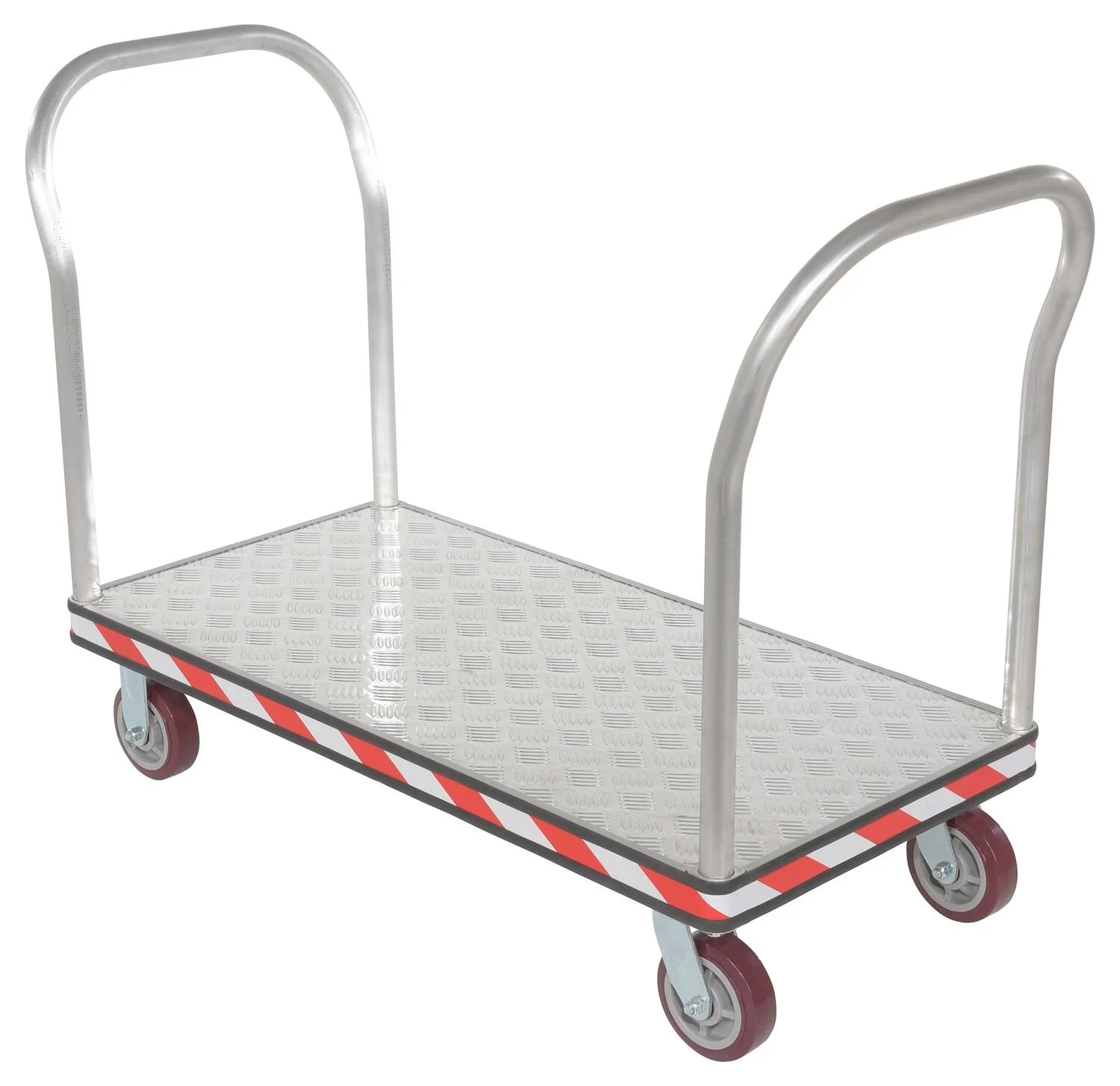 Aluminum HD Dual Handle Tread Plate Platform Cart