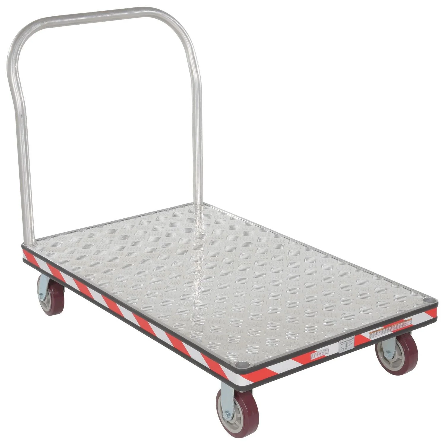 Aluminum Dual Handle Tread Plate Platform Truck