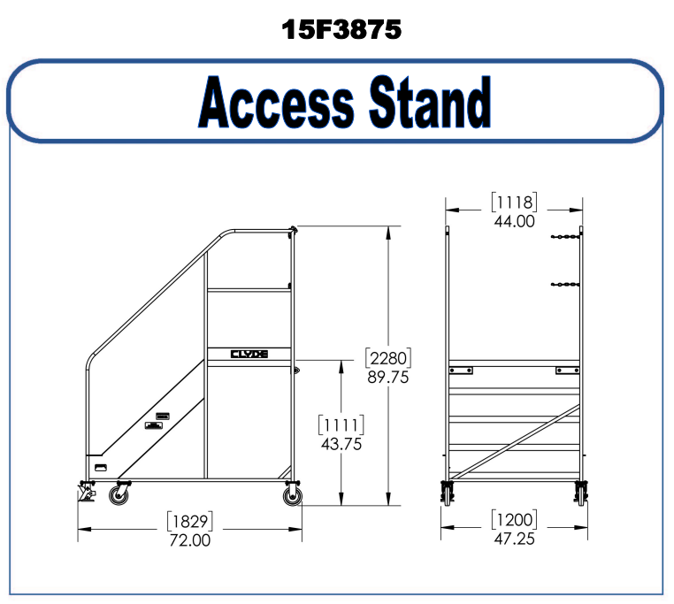 Access Stand 15F3875 | Platform & Ladder